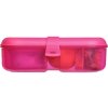 Sistema Lunch Ribbon Diviso Snack Box con Contenitore per Yogurt 1,1 l, Rosa