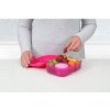 Sistema Lunch Ribbon Diviso Snack Box con Contenitore per Yogurt 1,1 l, Rosa