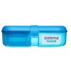 Sistema Lunch Ribbon Diviso Snack Box con Contenitore per Yogurt 1,1 l, Blu