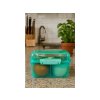 Sistema Lunch Cube Max Diviso Snack Box con Contenitore per Yogurt con Doppio Coperchio 2 L, Menta