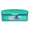 Sistema Lunch Quaddie 1,5 l contenitore per snack diviso con 3 scomparti incernierati nel coperchio e una borraccia, menta