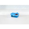 Sistema Lunch Quaddie 1,5 l contenitore per snack diviso con 3 scomparti incernierati nel coperchio e una borraccia, blu
