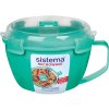 Contenitore per noodles e patatine Sistema per microonde 940 ml, menta