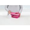 Sistema Lunch Quaddie 1,5 l contenitore per snack diviso con 3 scomparti incernierati nel coperchio e una borraccia, rosa