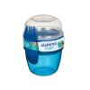 Sistema To Go Snack Capsule Snack Box con forchetta 515 ml, blu