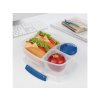 Sistema To Go Triple Split Lunch Box con contenitore per yogurt da 2 litri, blu