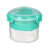 Sistema Contenitore per snack con ciotola e cucchiaio To Go Breakfast 530 ml, verde