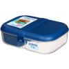 Sistema To Go Ribbon Divided Snack Box con contenitore per yogurt da 1,1 l, blu