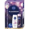 Cofanetto regalo NIVEA per donna GLAMOURS (gel doccia, deodorante spray, crema) 