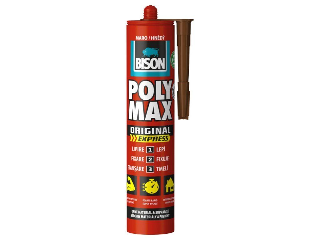 BISON universele montagelijm POLY MAX express bruin 425 g
