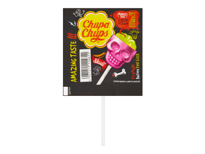 119889 chupa chups 3d skull 15g straw lime