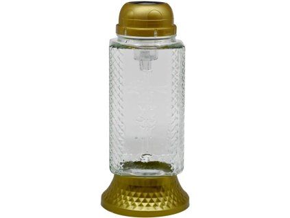 Madonna Grafsteen Glazen LED 26 cm gestructureerd goud