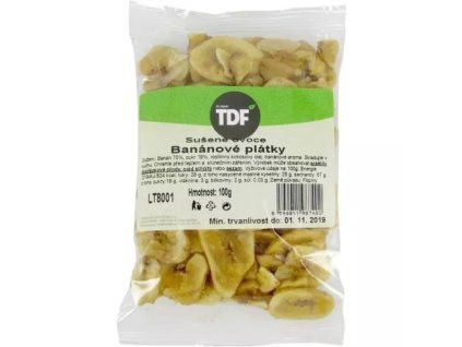 TDF bananenschijfjes 100 g