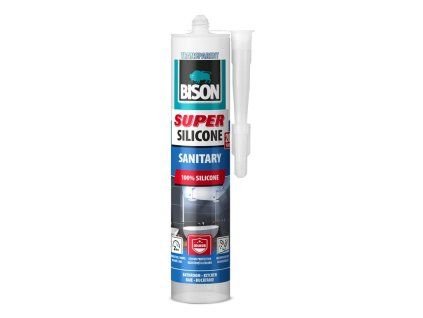 BISON siliconenkit SUPER SILICONE SANITARY CLEAR 280 ml
