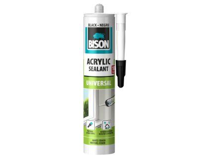 BISON ééncomponent kit ACRYLIC UNIVERSAL BLACK 300 ml