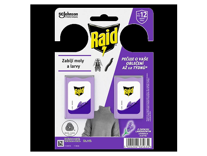 Raid tegen motten (2 stuks/verpakking) lavendel