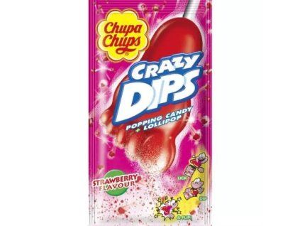 Chupa Chups lolly 14g Crazy Dips Aardbei