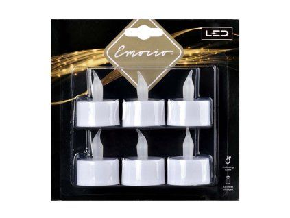 Emocio LED-theelichtjes, 6 stuks