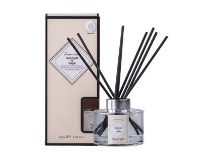 Emocio Diffuser Zeezout & Salie, 150 ml + geurstokjes