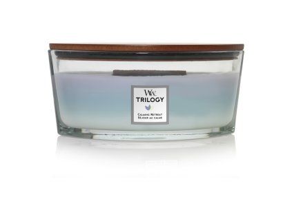 Woodwick Trilogie Kalmerende Retraite kaarsboot