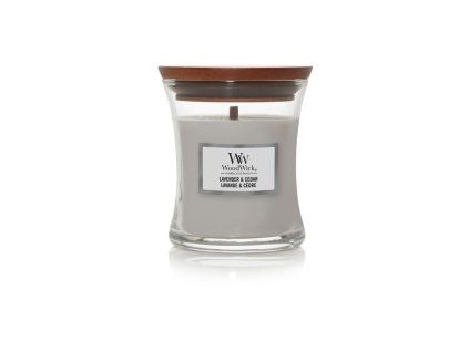 Woodwick Lavendel & Ceder kaars klein