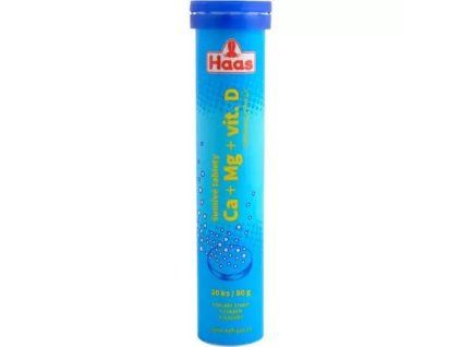 Haas bruistabletten calcium + mg + vitamine D 80 g