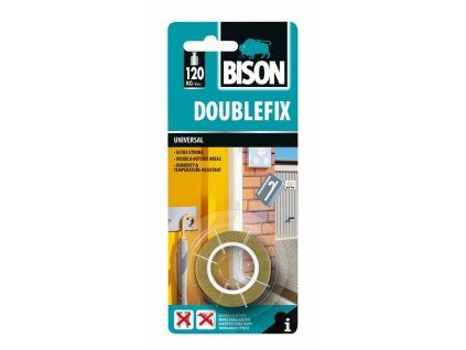 BISON dubbelzijdig plakband DOUBLEFIX UNIVERSAL 1,5 m x 19 mm