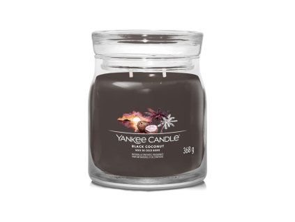 YANKEE CANDLE BLACK COCONUT SIGNATURE MEDIUM