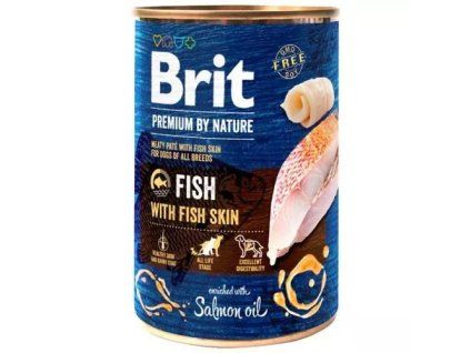 Brit Premium ingeblikte vis met visvel 400 g