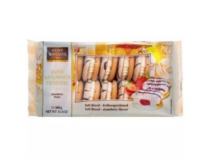 FeinyBiscuits Jaffa Sandwich aardbei-room 380 g