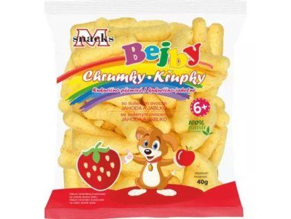 Pex Bejby chips 40g aardbei-appel