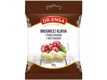 Dr.Ensa cranberries in witte chocolade 80 g