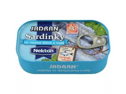Jadran sardines in hun eigen sap 125 g