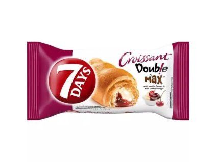 7Days croissant doublemax met vanille-kersenvulling 80 g