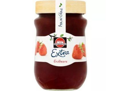 Schwartau extra aardbeienjam 600g