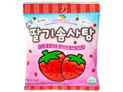 SUGARROLLS suikerspin aardbei 10g