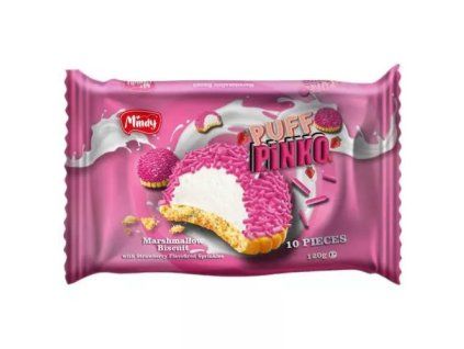Mindy marshmallow puff pinko 120g