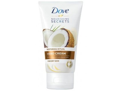 100441 dove kr m na ruce 75ml restoring coconutdove peeuj c ritu l kr m na ruce s kokosov m olejem a mandlov m ml kem 75 ml