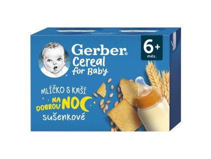 GERBER ml z owsianką (2x200ml/opakowanie) suchy 6m+