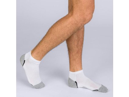 DIM SPORT IN-SHOE 3x - Skarpety sportowe męskie 3 pary - białe 39 - 42