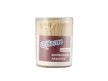 Wykałaczki Q Home (500 szt./opakowanie) bambusowe, dwustronne