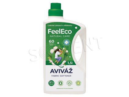 Płyn do płukania tkanin FeelEco 60PD o zapachu bawełny - 1,5 l