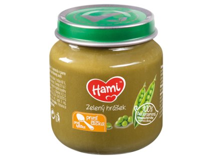 Hami menu 125g groszek zielony 4m+