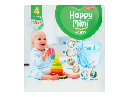 Spodnie Happy Mimi 4 7-18kg (18 szt./folia)
