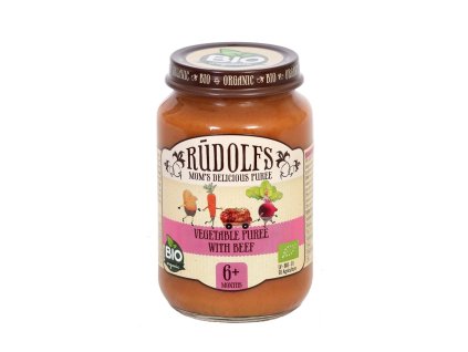 RudolfsBIO 190g Kapusta z wołowiną 6m+