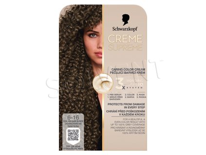 Creme Supreme 6-16 Chłodny popielaty ciemny blond