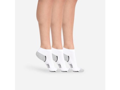 DIM SPORT IN-SHOE 3x - Skarpety sportowe damskie 3 pary - białe 39 - 42