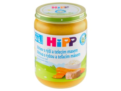 Menu HiPP 190g marchewka ryż cielęcina 4m+