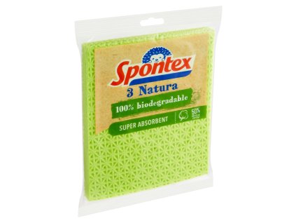 Ściereczka gąbczasta Spontex Natura (3 szt./op.)