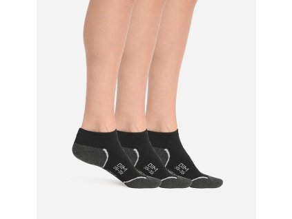 DIM SPORT IN-SHOE 3x - Skarpety sportowe damskie 3 pary - czarne 39 - 42
